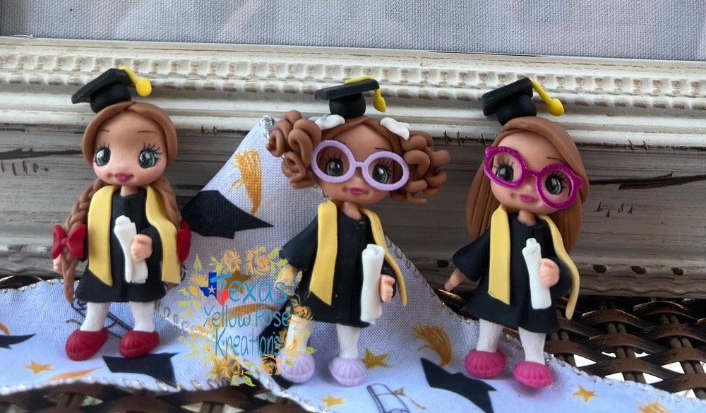 Personalized 1.5 inch Custom Clay Doll